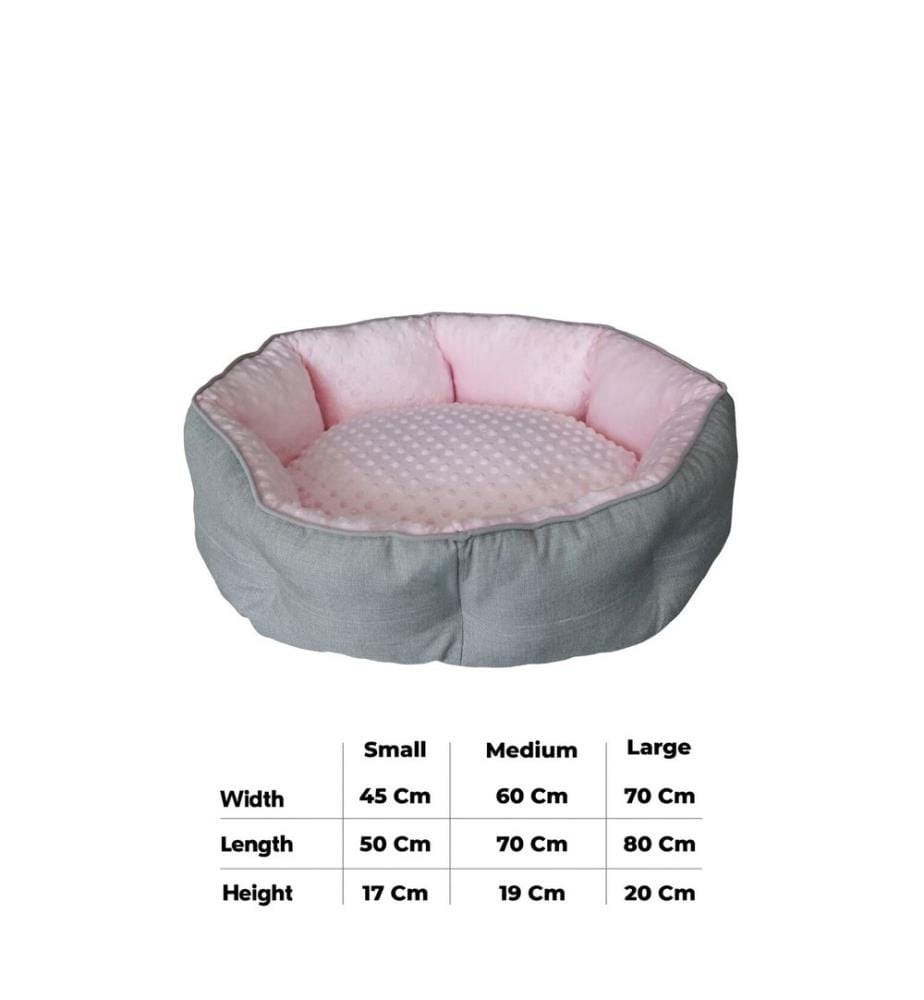 Panier pour animaux rose tissu extérieur : 100 % polyester