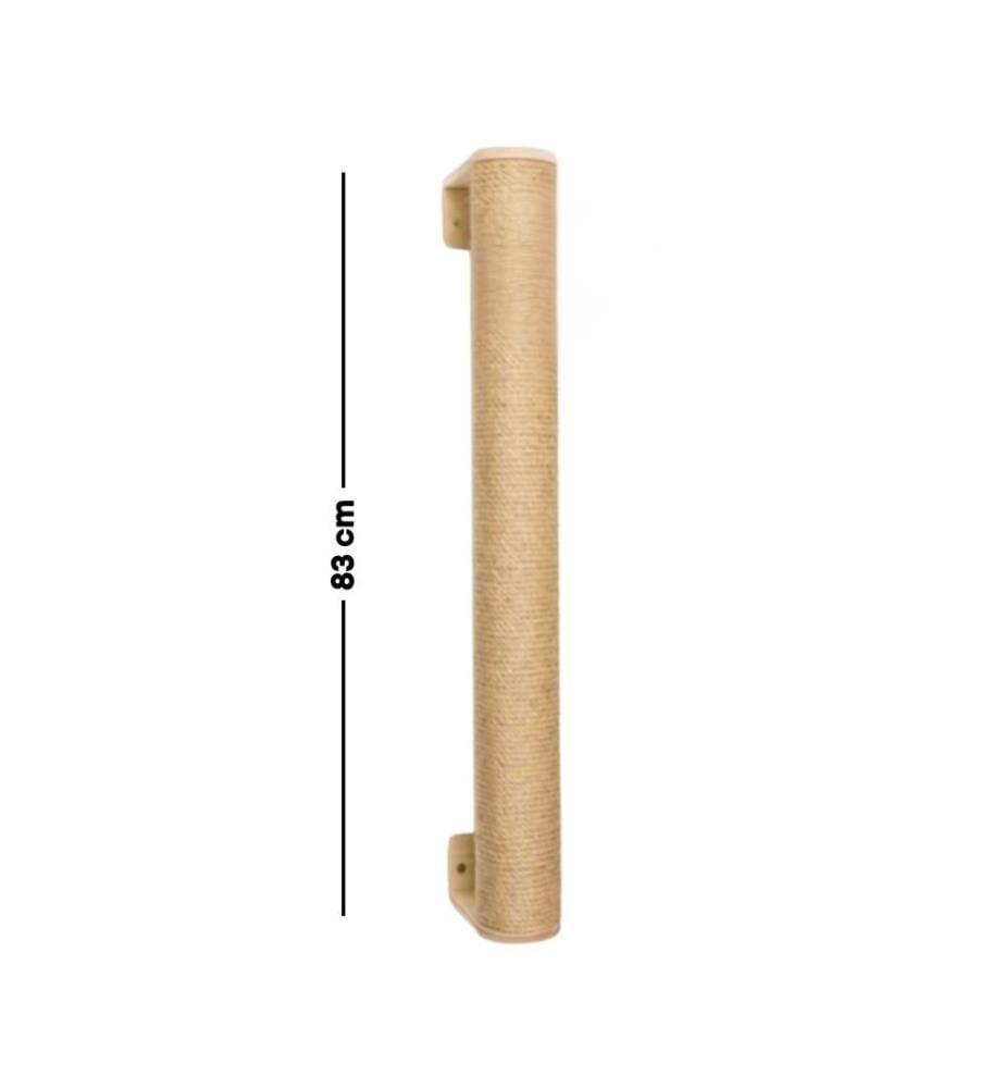 Griffoir pour chat beige 80 % jute / 20 % MDF