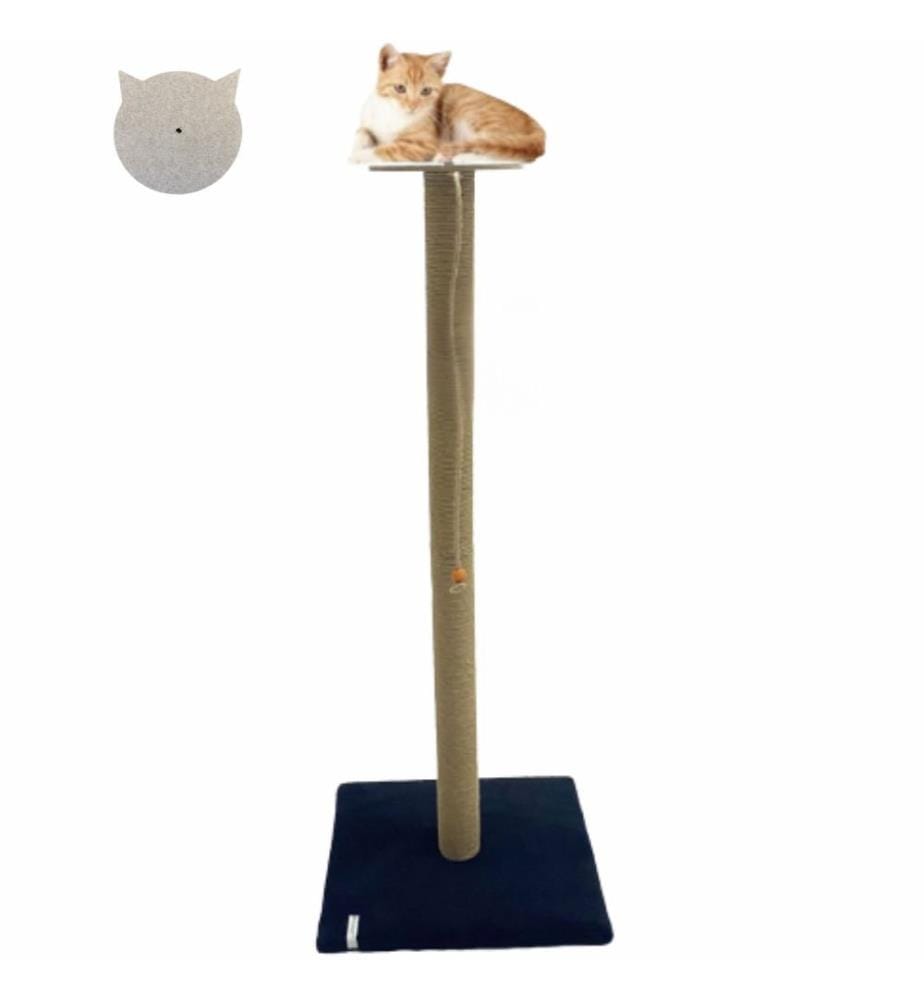 Griffoir pour chat noir 100 % tissu WELSOFT