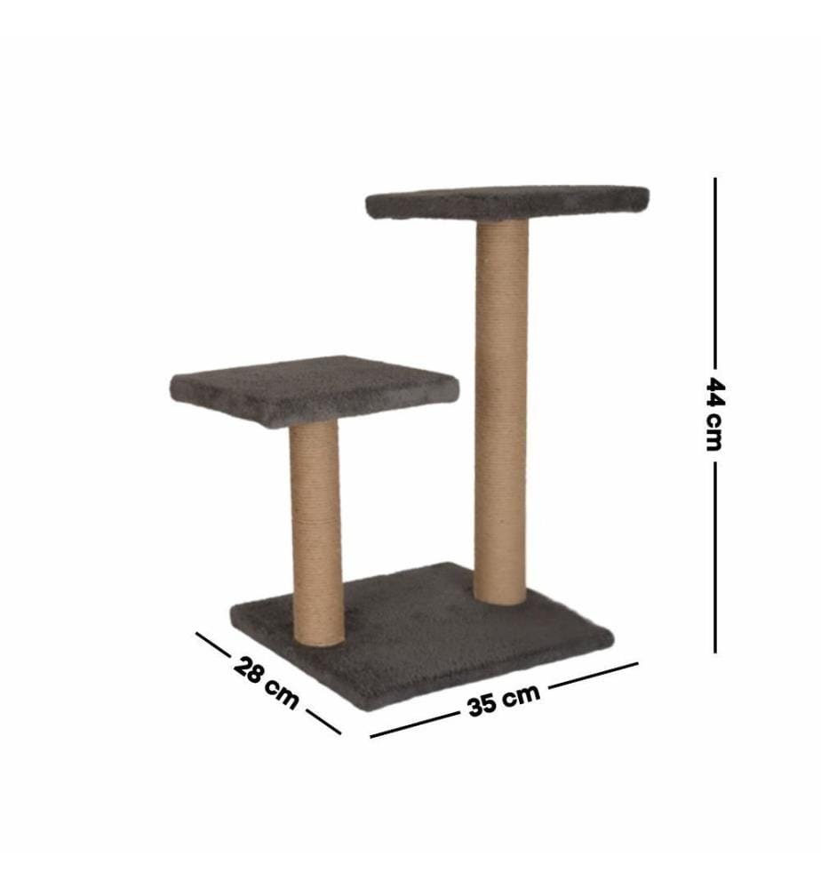 Griffoir pour chat anthracite 100 % tissu WELSOFT