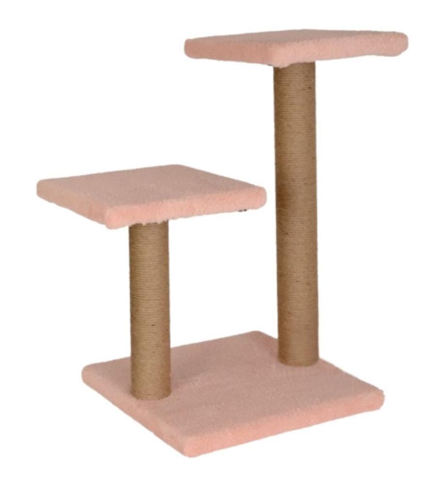 Griffoir pour chat rose 100 % tissu WELSOFT