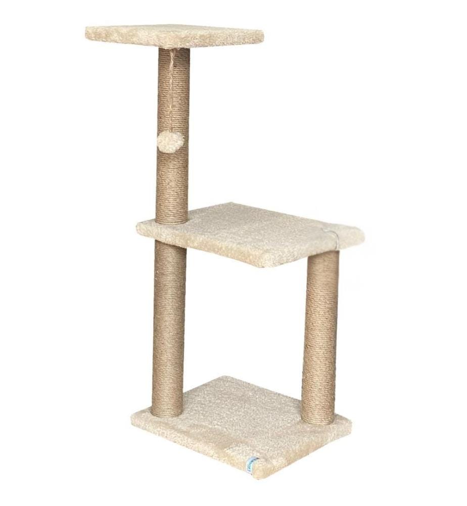 Griffoir pour chat beige 100% tissu WELSOFT