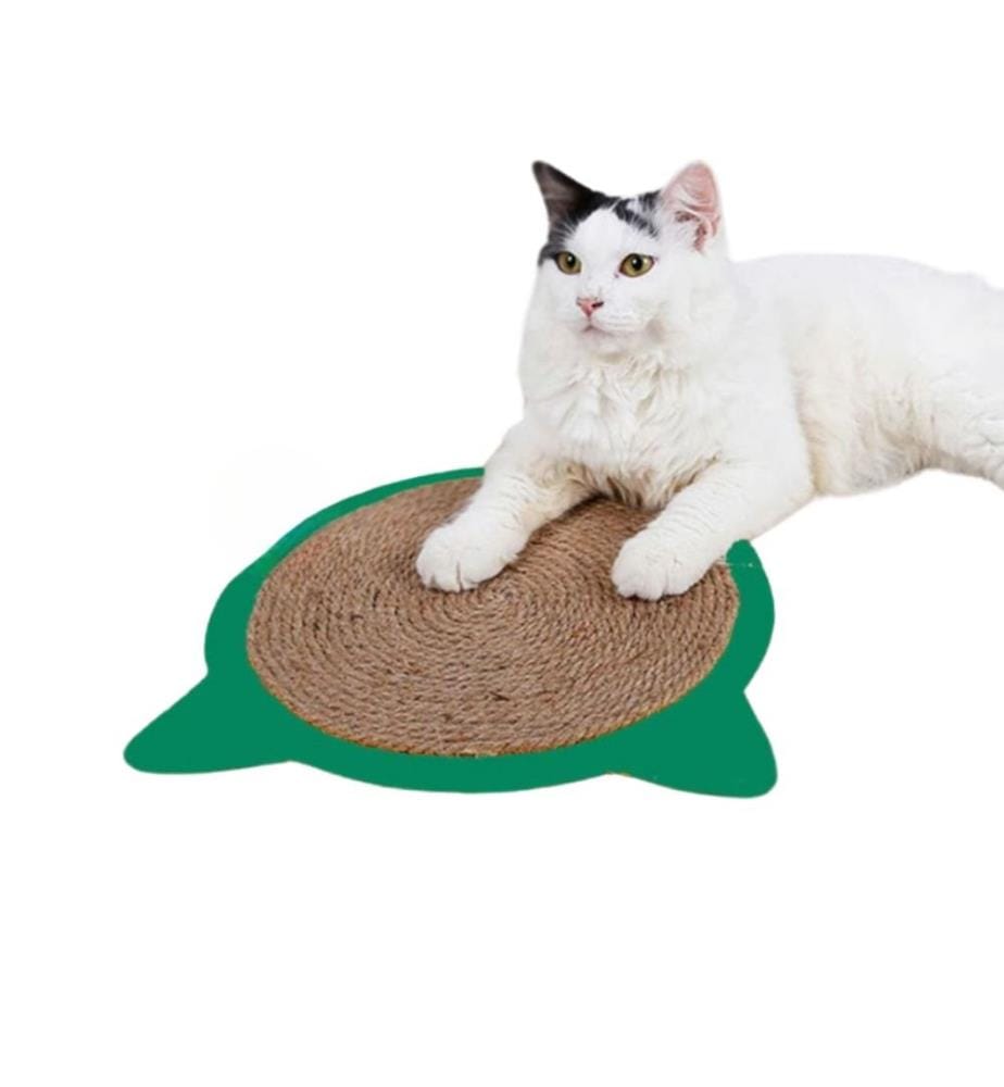 Tapis à griffer pour chat osier vert 90 % jute / 10 % feutre