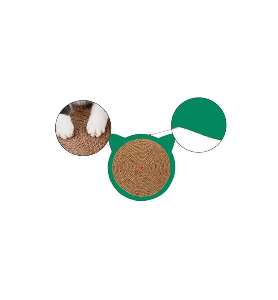 Tapis à griffer pour chat osier vert 90 % jute / 10 % feutre