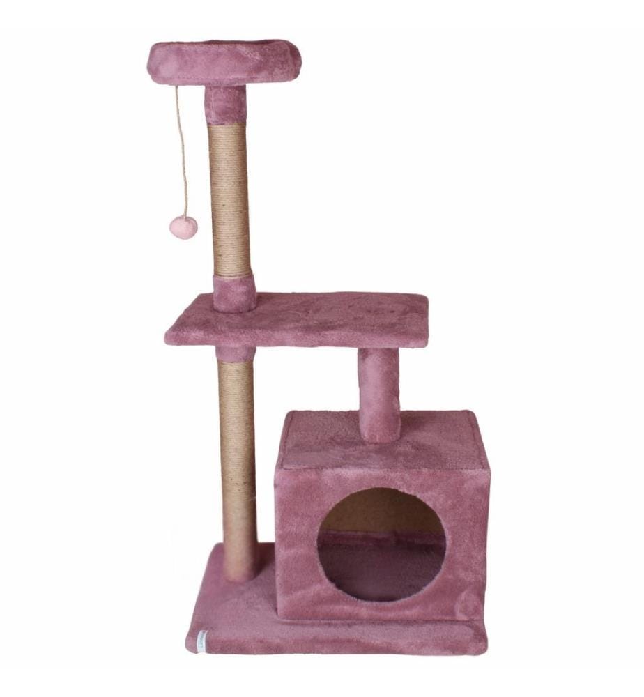 Maison pour chat Rose poudré 100 % tissu WELSOFT