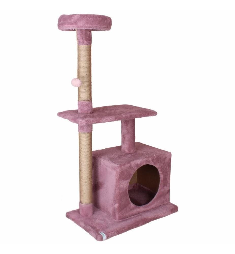Maison pour chat Rose poudré 100 % tissu WELSOFT