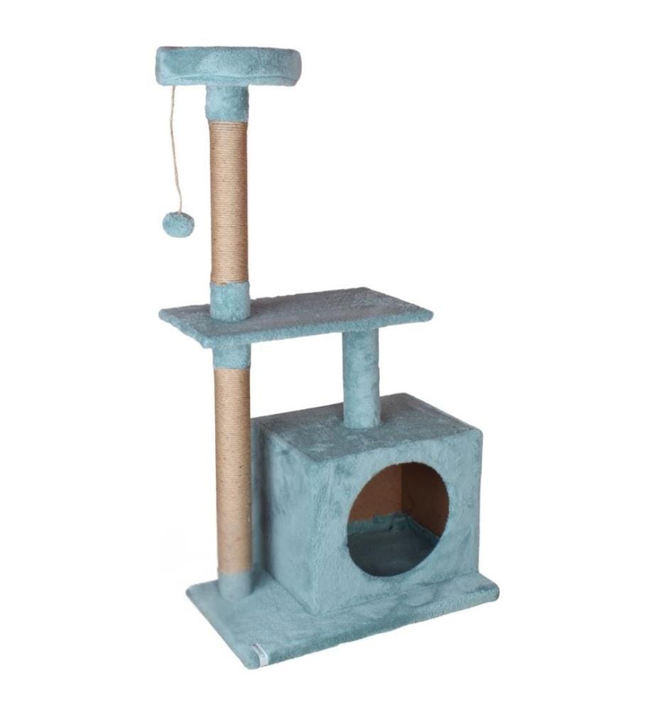 Maison pour chat turquoise 100 % tissu WELSOFT