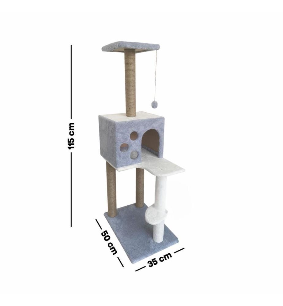 Maison pour chat grise 100% tissu WELSOFT