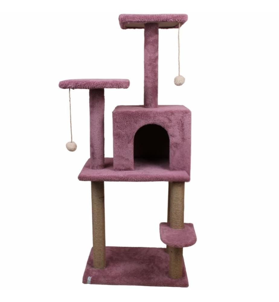Maison pour chat Rose poudré 100 % tissu WELSOFT
