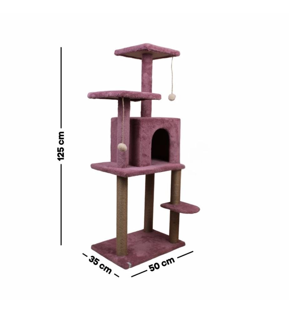 Maison pour chat Rose poudré 100 % tissu WELSOFT