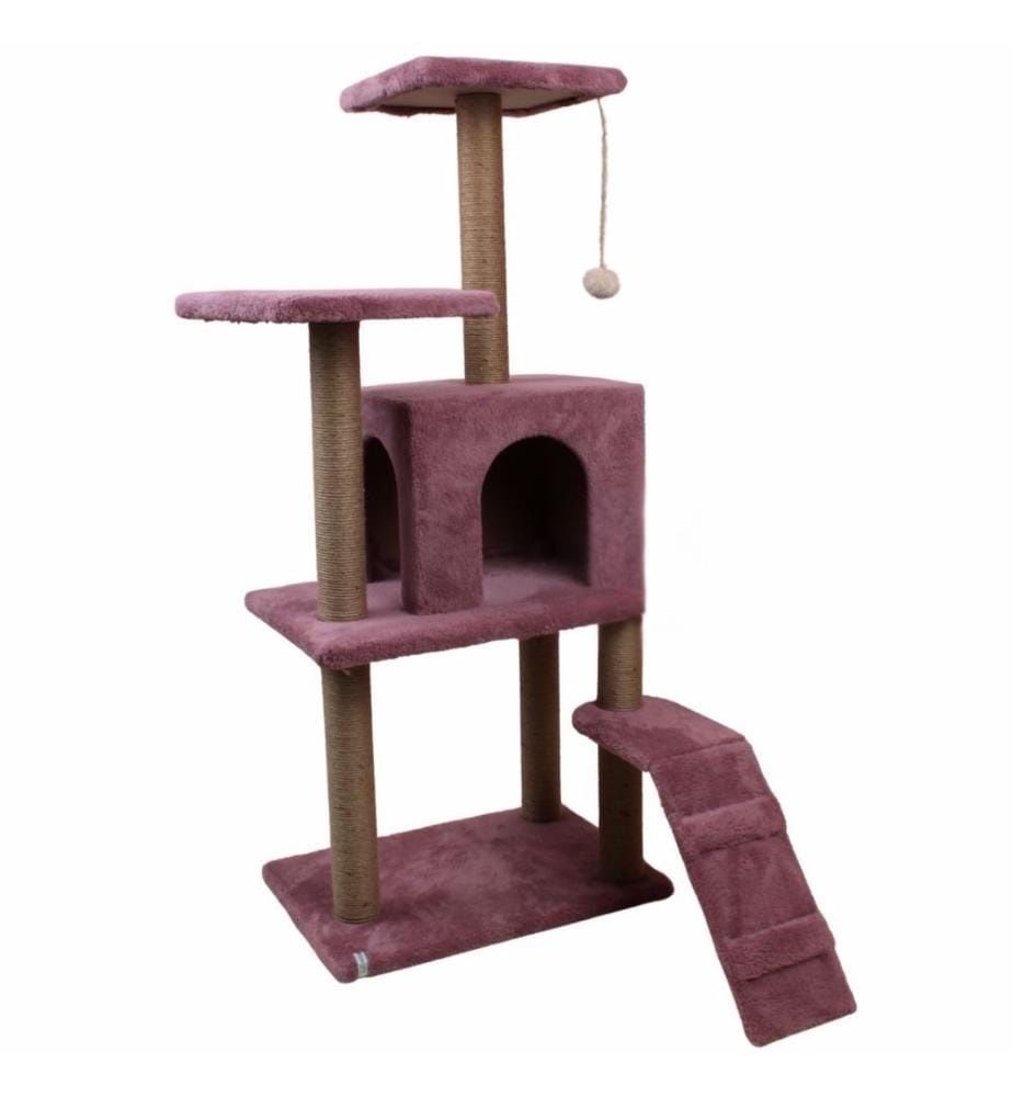 Maison pour chat Rose poudré 100 % tissu WELSOFT