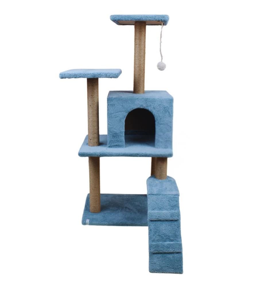 Maison pour chat turquoise 100 % tissu WELSOFT