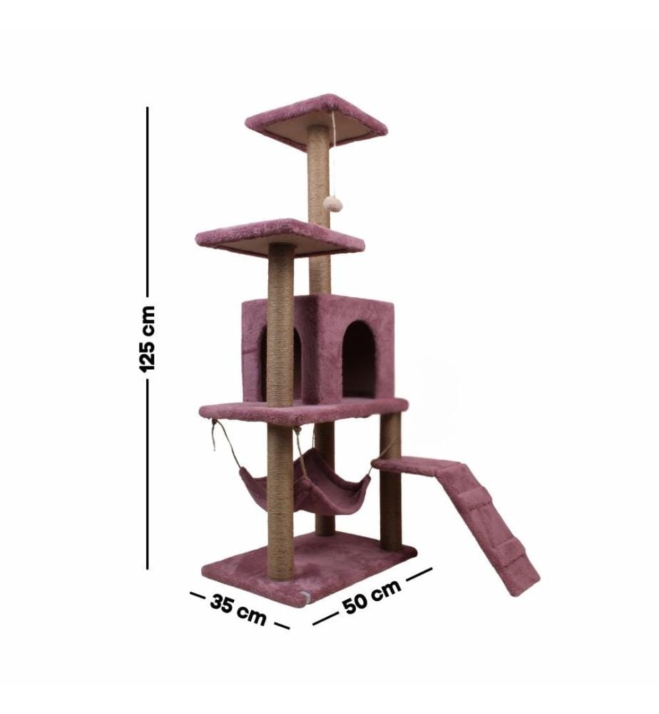 Maison pour chat Rose poudré 100 % tissu WELSOFT