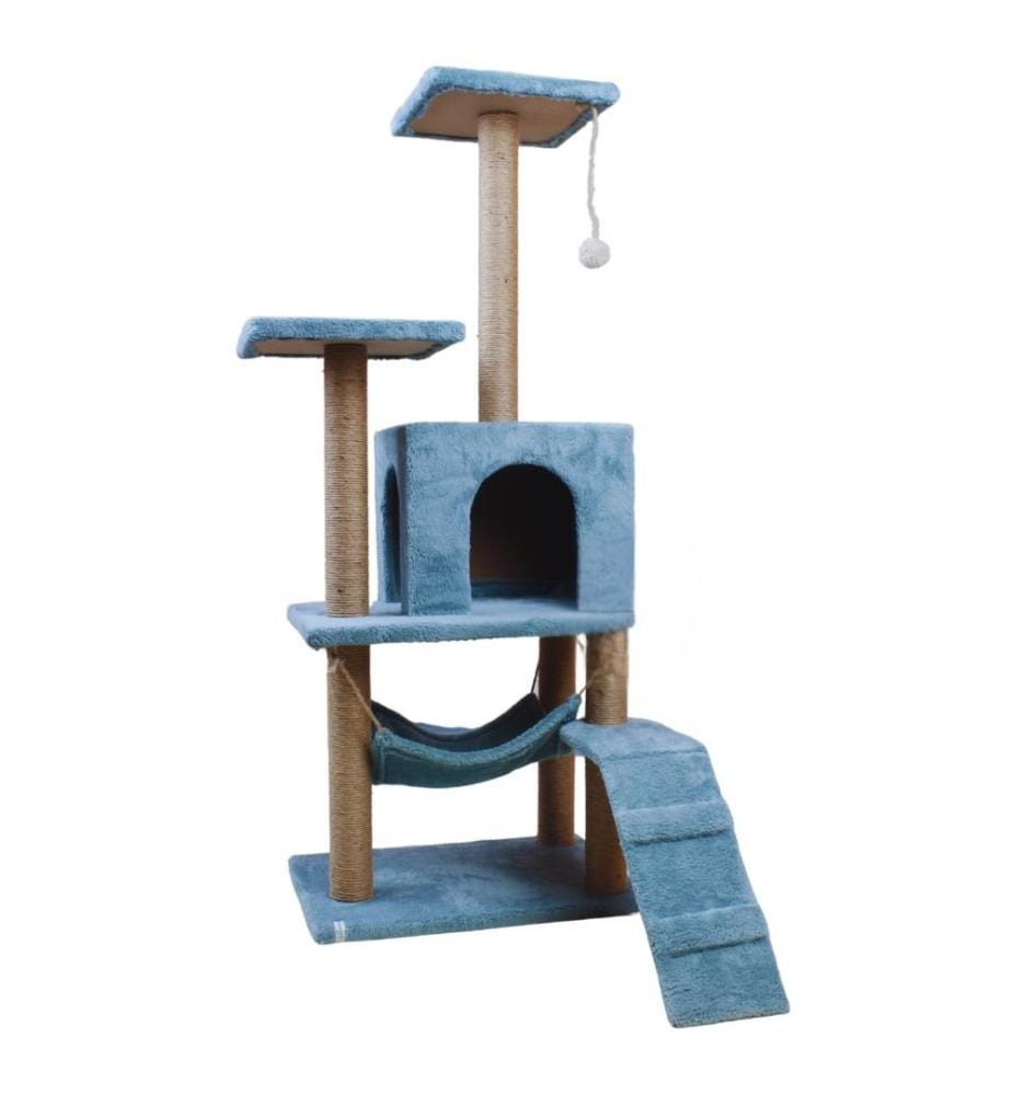 Maison pour chat turquoise 100 % tissu WELSOFT
