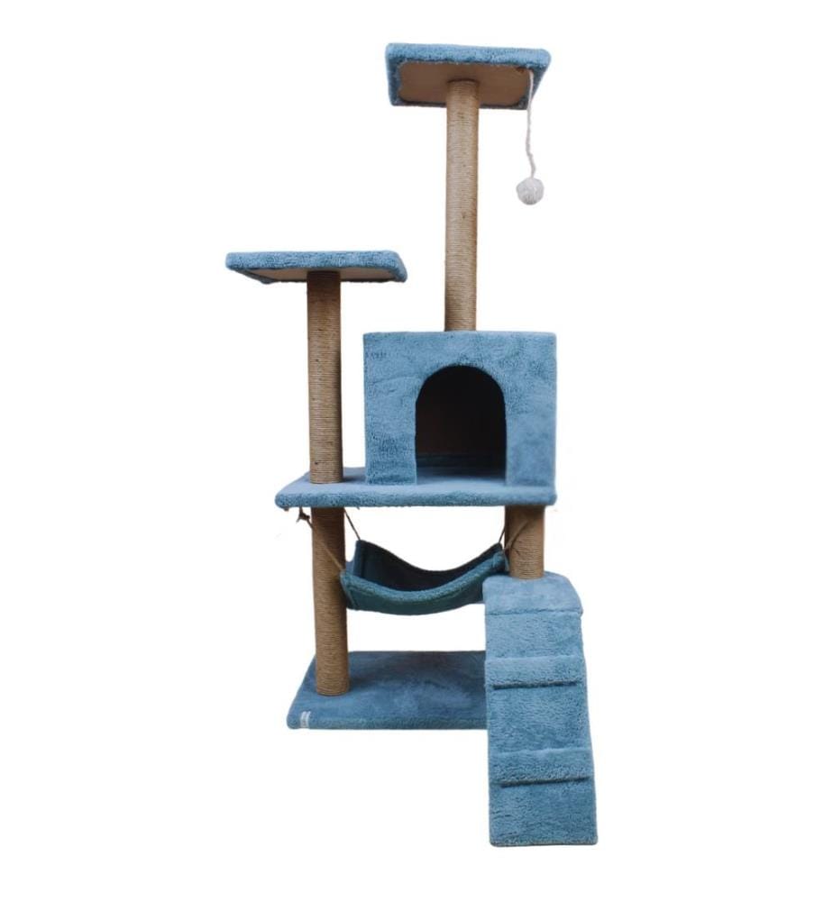 Maison pour chat turquoise 100 % tissu WELSOFT