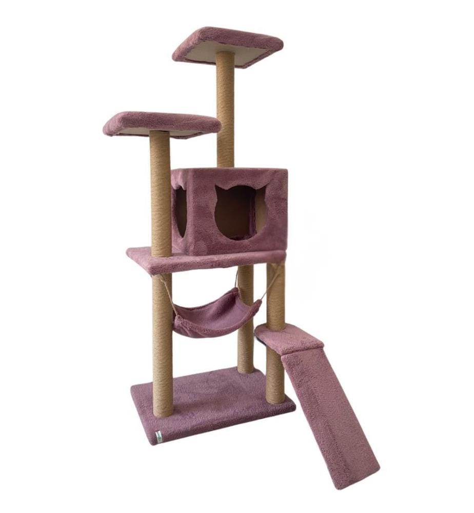 Maison pour chat Rose poudré 100 % tissu WELSOFT