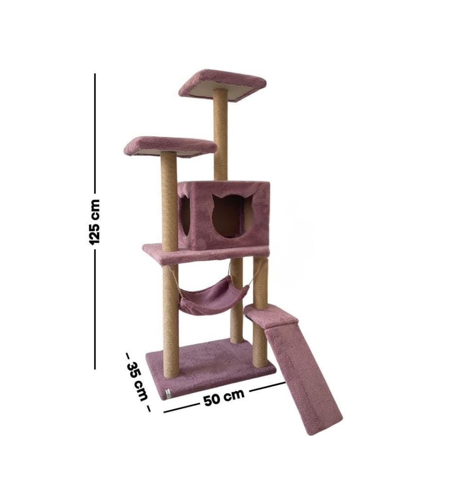 Maison pour chat Rose poudré 100 % tissu WELSOFT