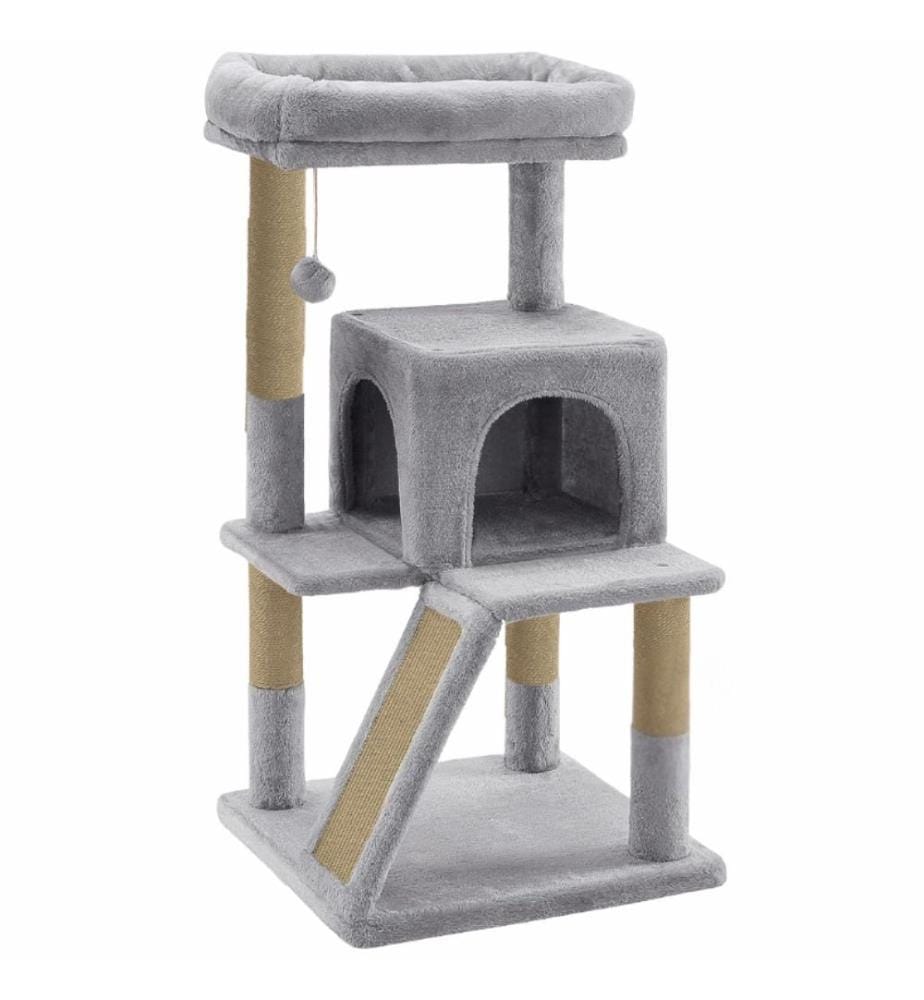 Maison pour chat grise 100% tissu WELSOFT