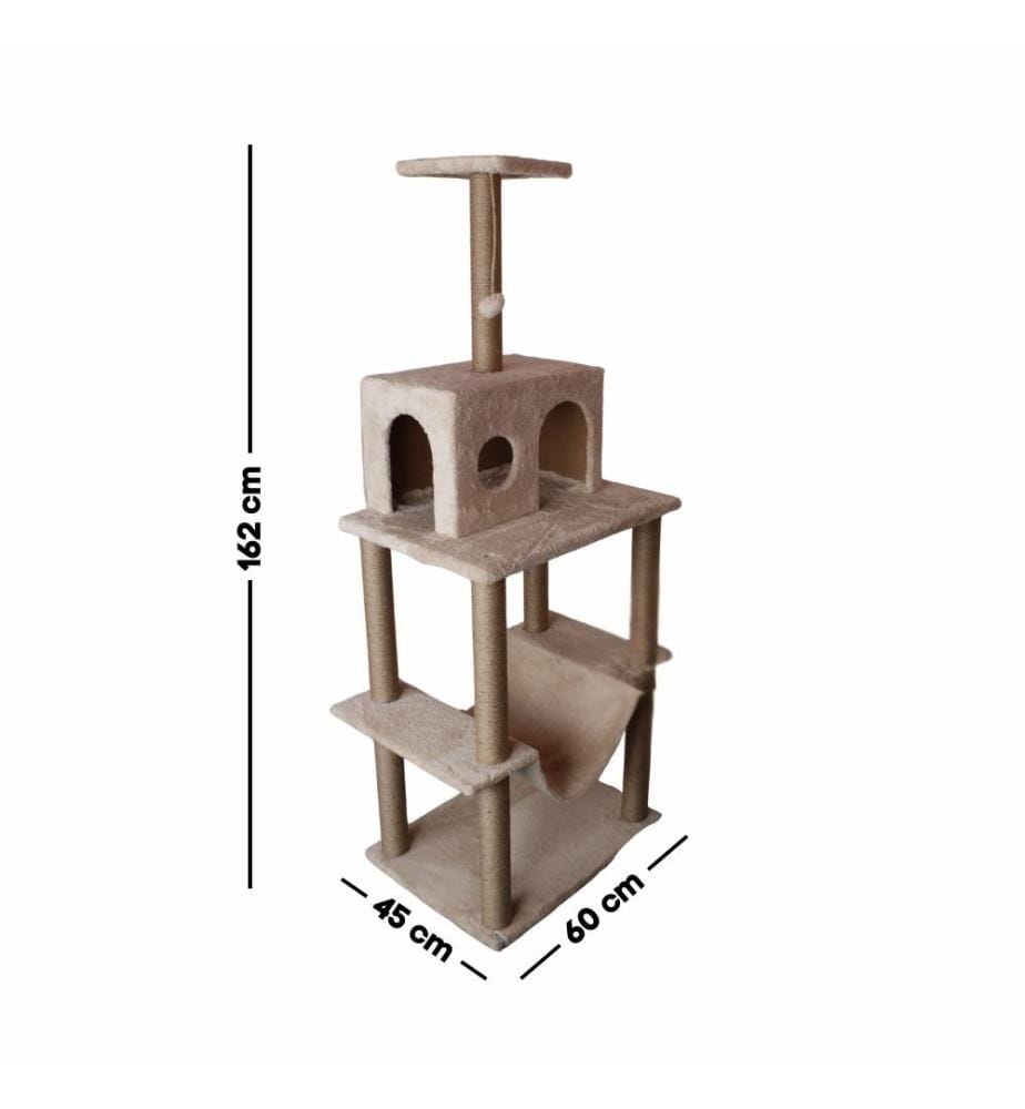 Maison pour chat beige 100 % tissu WELSOFT