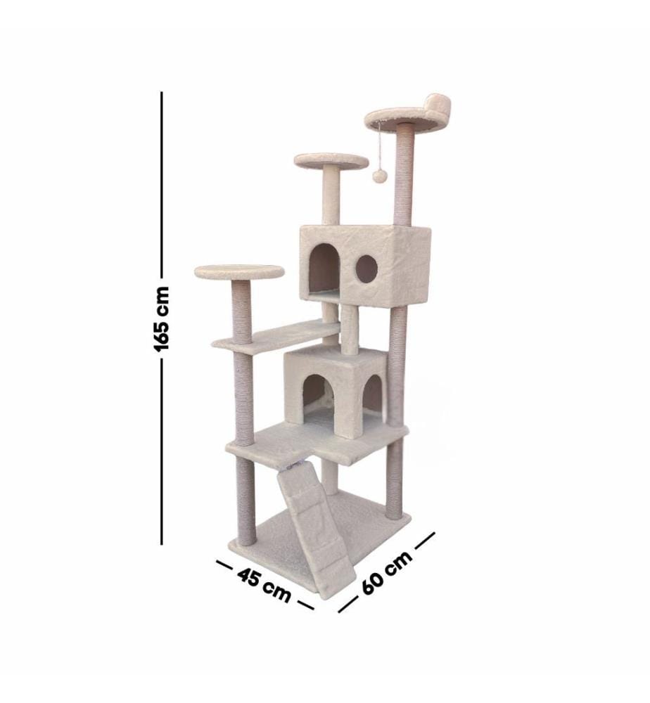 Maison pour chat beige 100 % tissu WELSOFT
