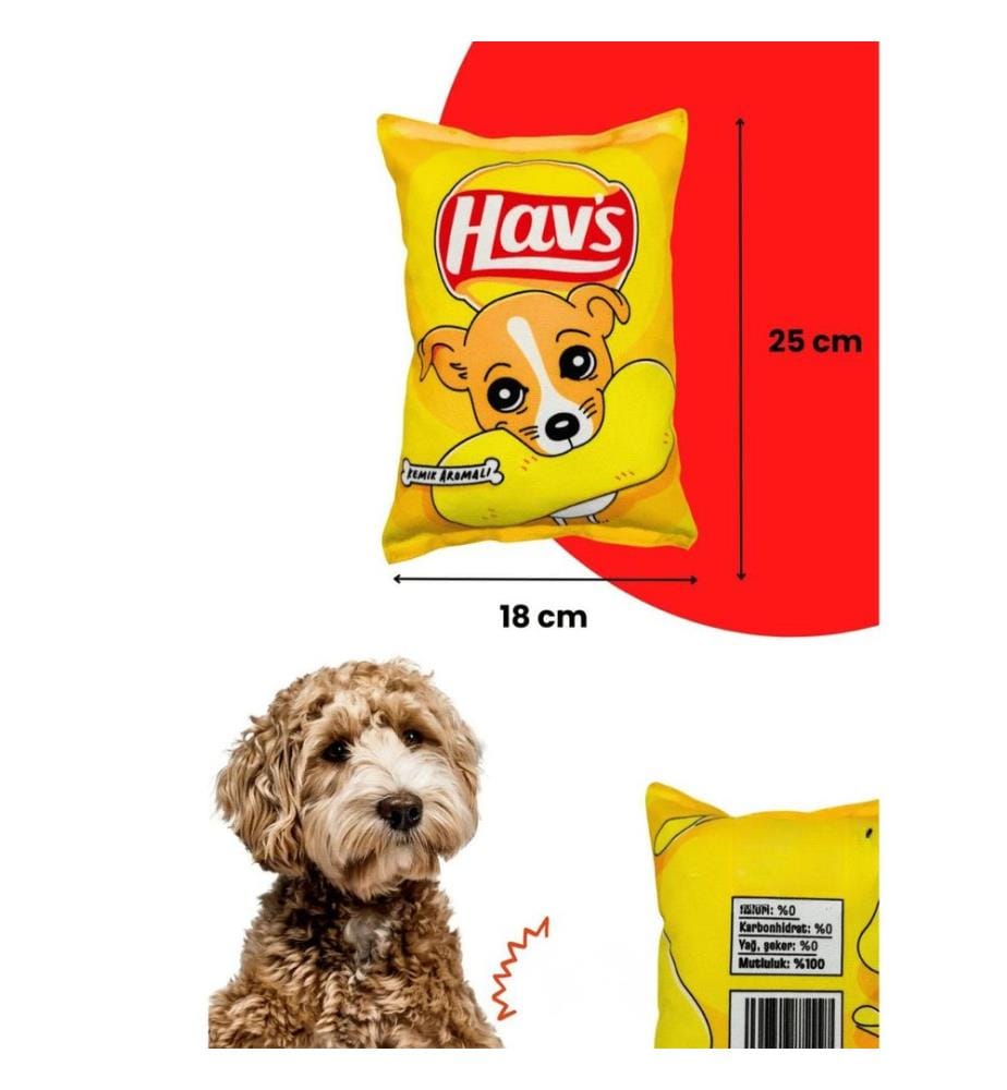 Jouet pour chien jaune 100% polyester