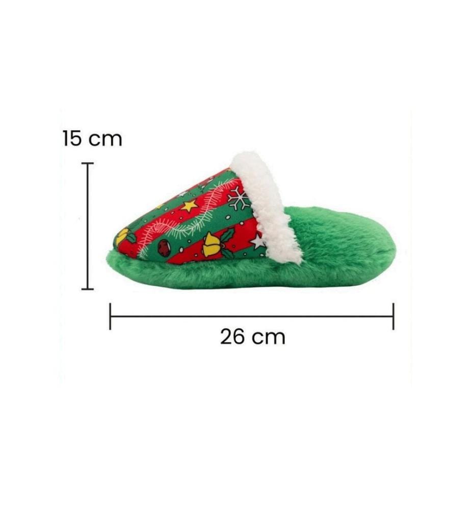 Jouet pour chien vert et rouge 100 % peluche
