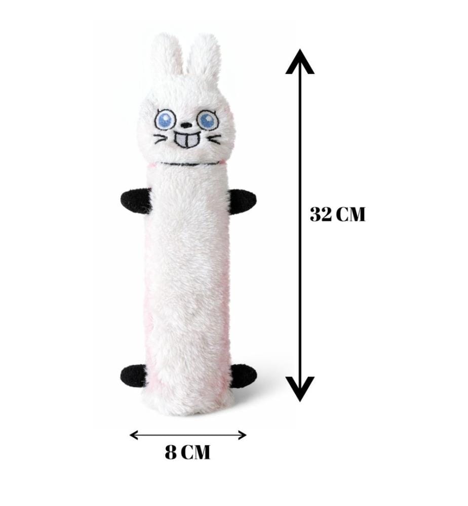 Jouet pour chat blanc et rose tissu : 100 % polyester