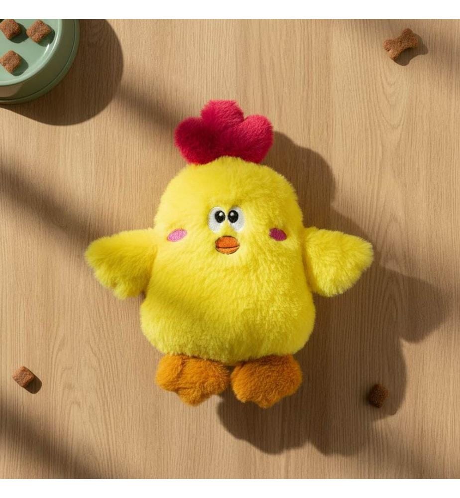 Jouet pour chien jaune 100% peluche