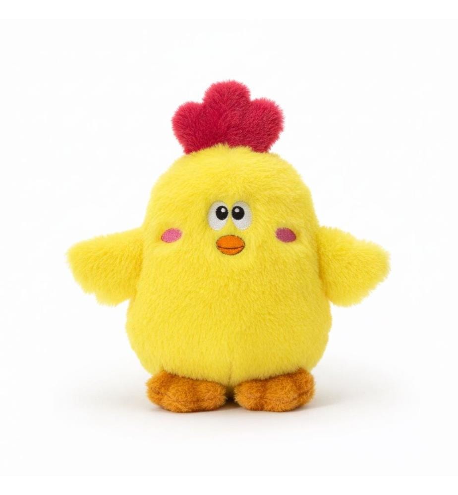 Jouet pour chien jaune 100% peluche