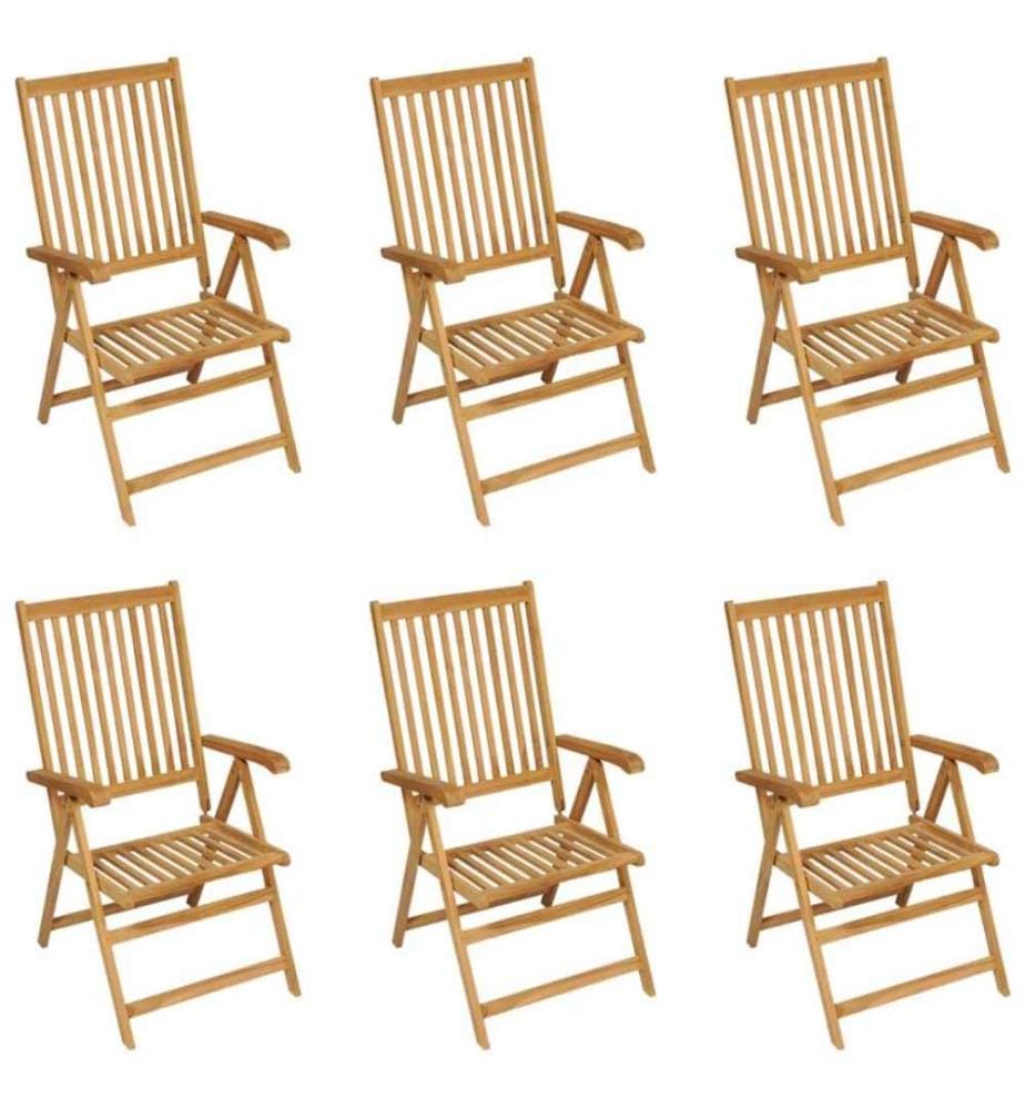 Salon de jardin 7 pcs Bois de teck massif