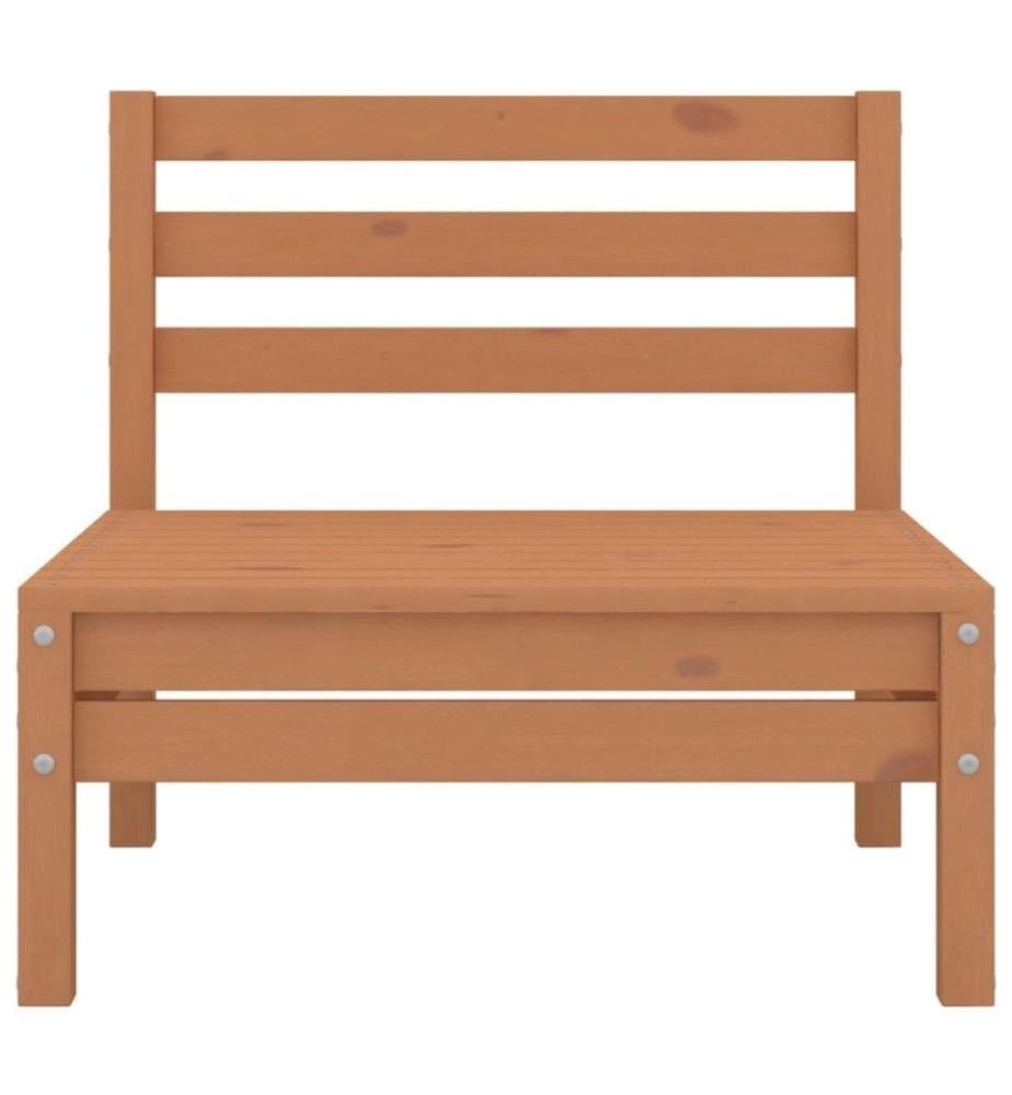 4-tlg. Garten-Lounge-Set Honigbraun Massivholz Kiefer