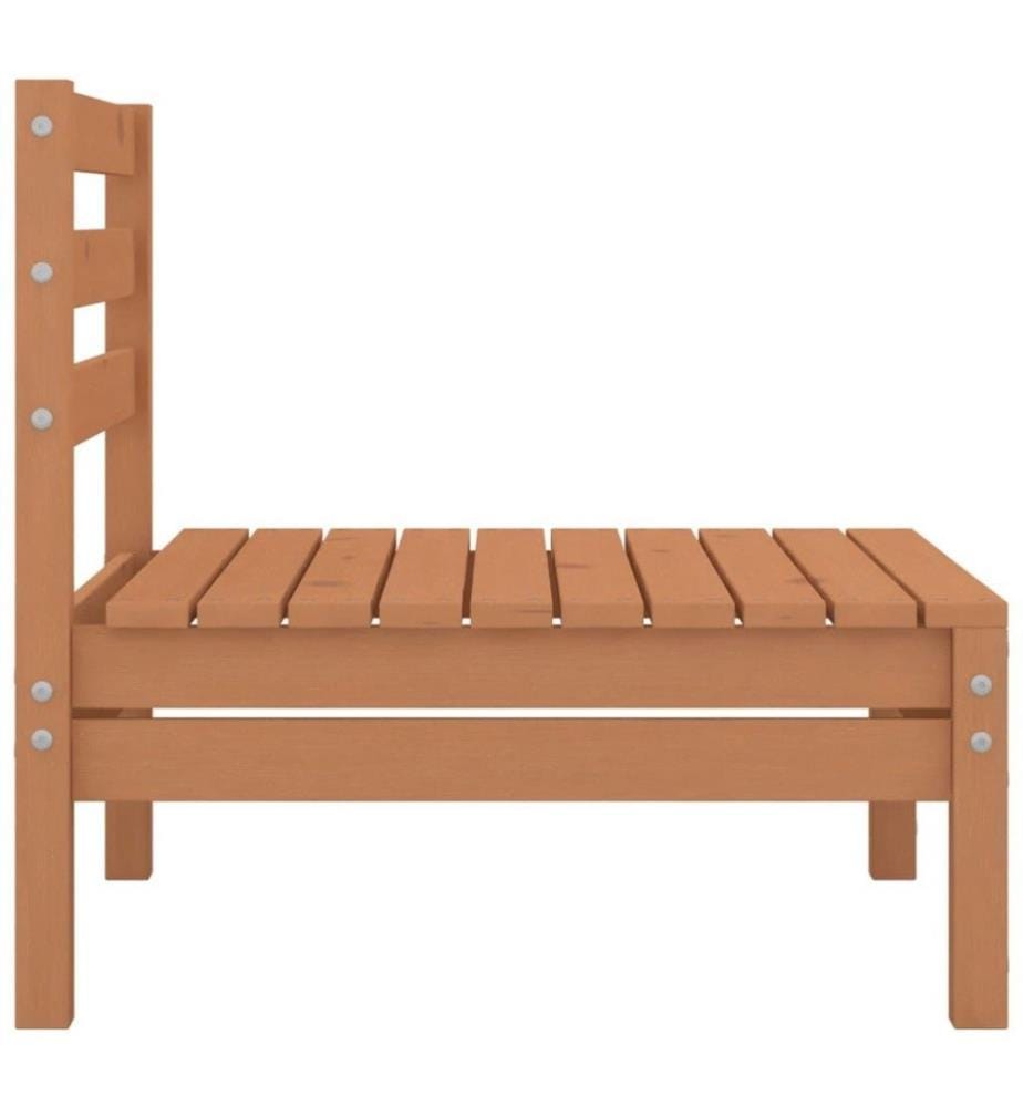 4-tlg. Garten-Lounge-Set Honigbraun Massivholz Kiefer