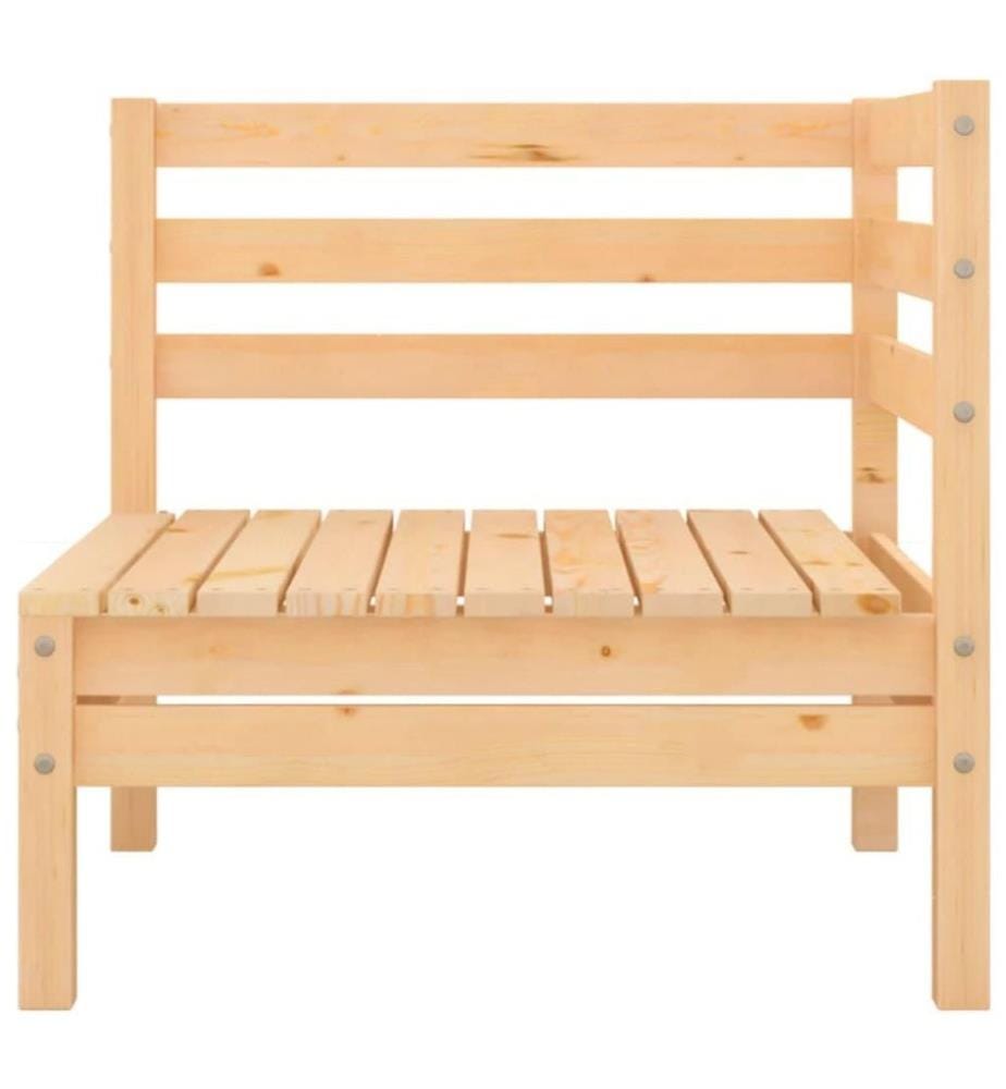 3-tlg. Garten-Lounge-Set Massivholz Kiefer