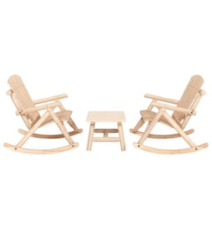 3-tlg. Garten-Lounge-Set Massivholz Fichte