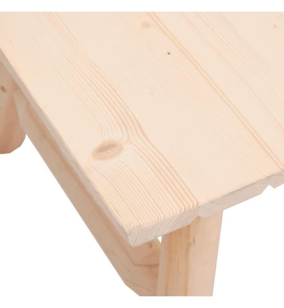 3-tlg. Garten-Lounge-Set Massivholz Fichte