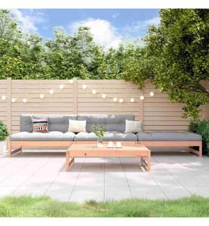 4-tlg. Garten-Lounge-Set Massivholz Douglasie