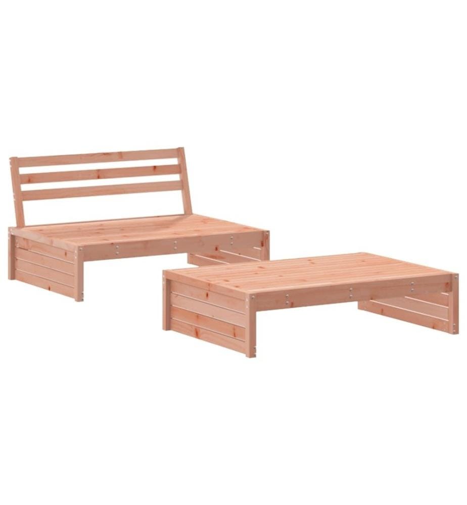 Salon de jardin 2 pcs bois massif douglas