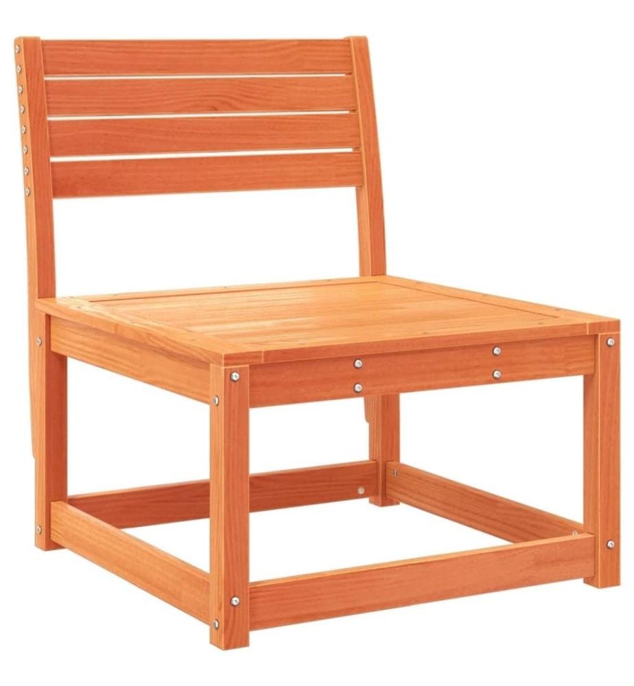 4-tlg. Garten-Lounge-Set Wachsbraun Massivholz Kiefer