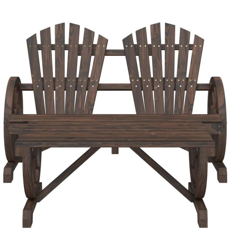 2-tlg. Garten-Lounge-Set Massivholz Tanne