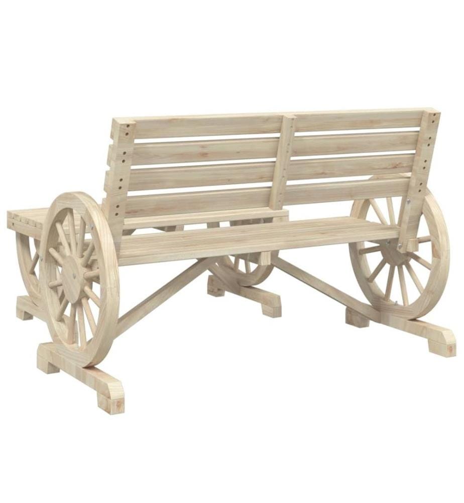 Salon de jardin 2 pcs bois de sapin massif