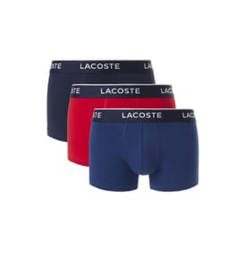 Set di 3 boxer per la biancheria intima - Blu navy, rosso e metilene