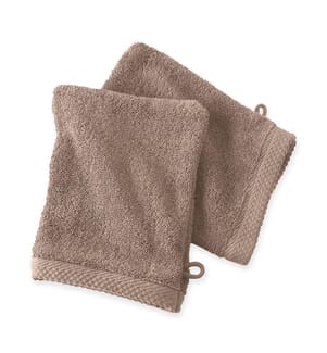 2er-Pack Waschhandschuhe aus Baumwolle 600 g/m² - 16 x 21 cm