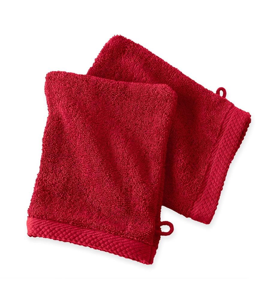 2er-Pack Waschhandschuhe aus Baumwolle 600 g/m² - 16 x 21 cm
