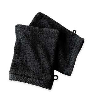 2er-Pack Waschhandschuhe aus Baumwolle 600 g/m² - 16 x 21 cm