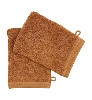 2er-Set Waschhandschuhe aus Baumwolle 600 g/m² - 16 x 21 cm