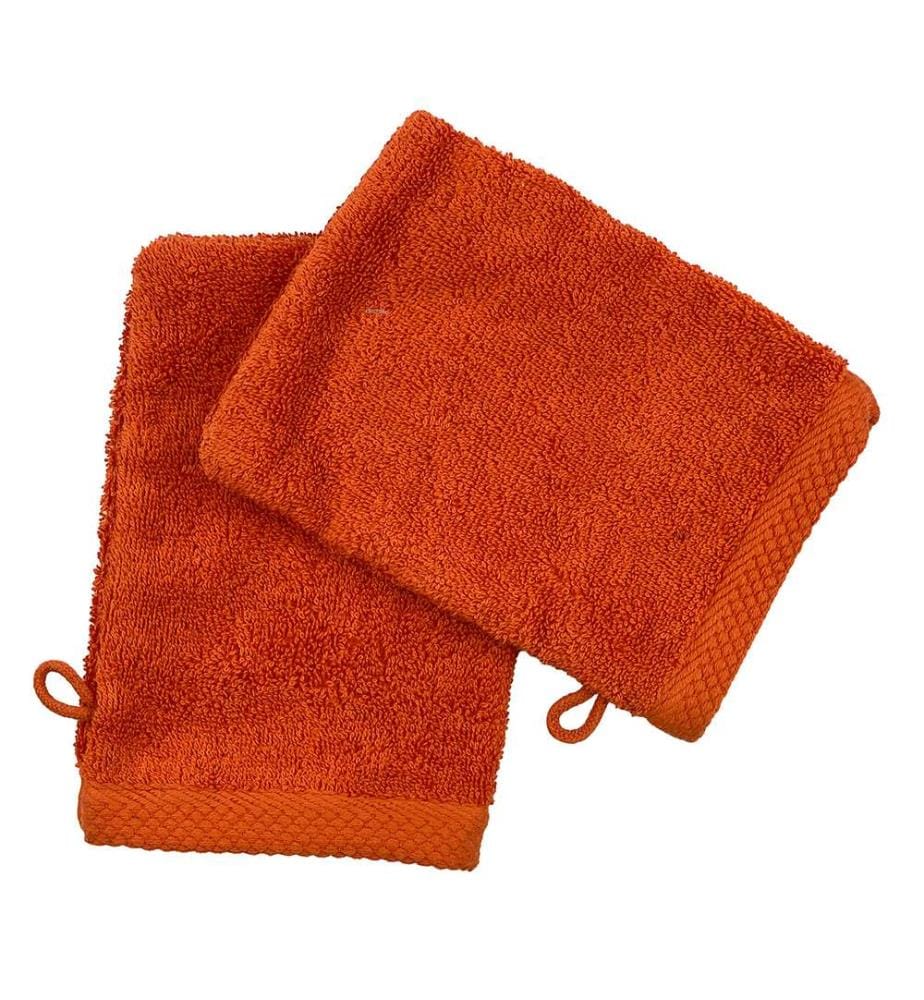 2er-Set Waschhandschuhe aus Baumwolle 600 g/m² - 16 x 21 cm