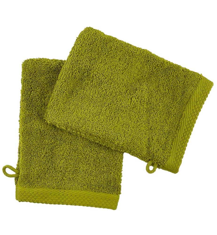 2er-Set Waschhandschuhe aus Baumwolle 600 g/m² - 16 x 21 cm