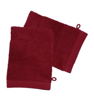 2er-Set Waschhandschuhe aus Baumwolle 600 g/m² - 16 x 21 cm