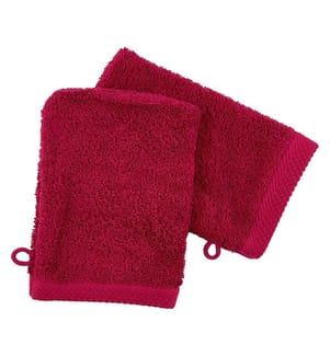 2er-Set Waschhandschuhe aus Baumwolle 600 g/m² - 16 x 21 cm