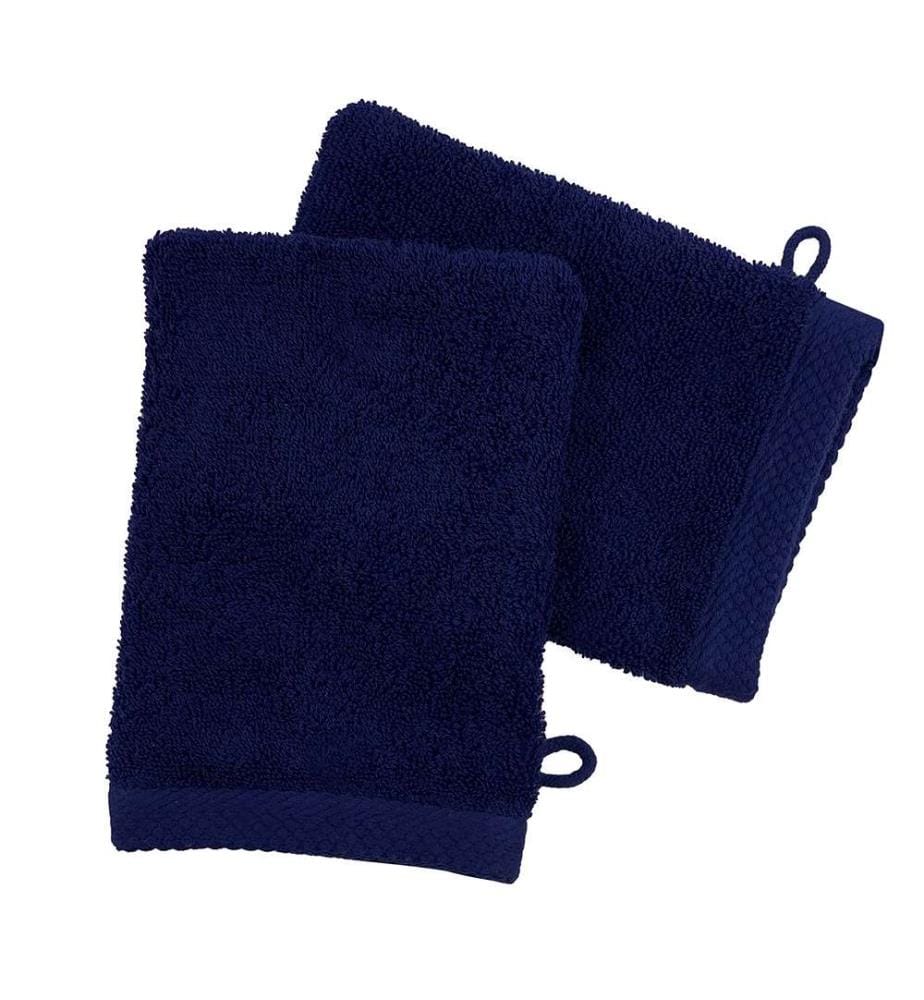 2er-Set Waschhandschuhe aus Baumwolle 600 g/m² - 16 x 21 cm
